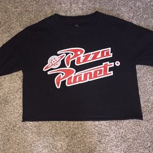 Pizza planet crop top